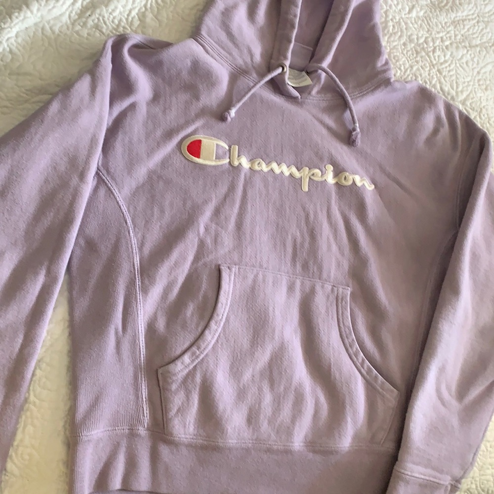 Champion light purple hoodie size small
